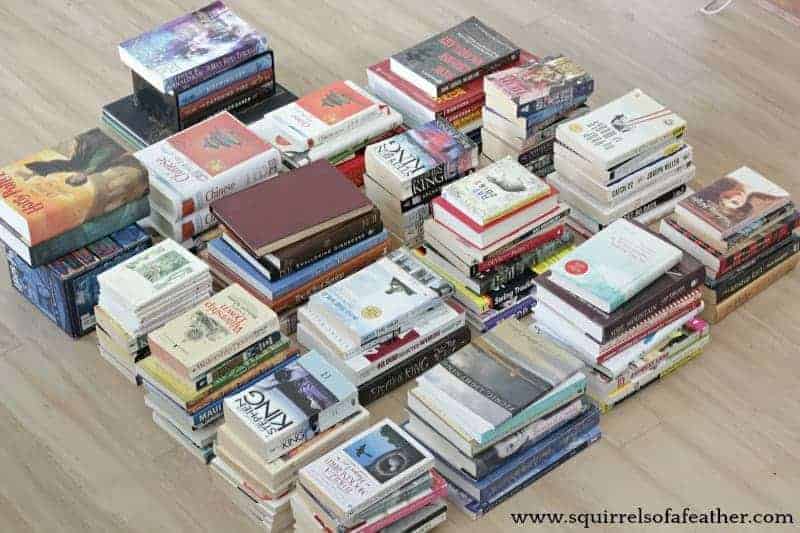 Decluttering books guide with KonMari method