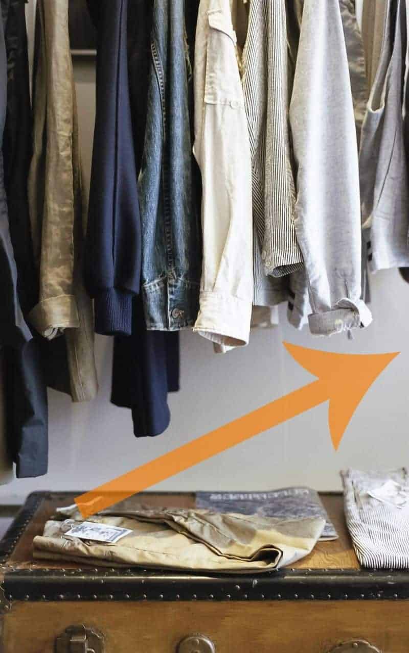 How to hang clothes with KonMari method