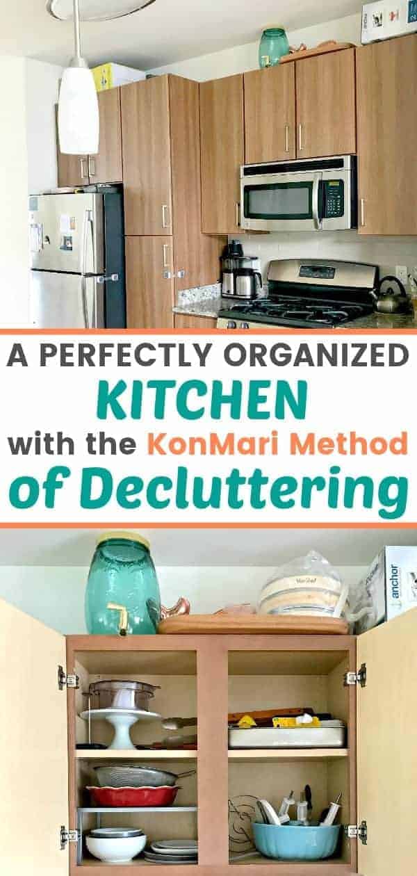 A kitchen decluttered with the KonMari Method