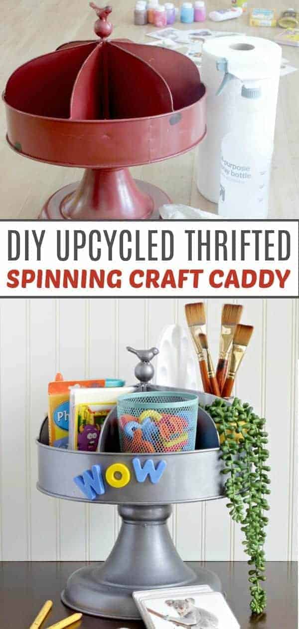 DIY Rotating Craft Caddy Tutorial