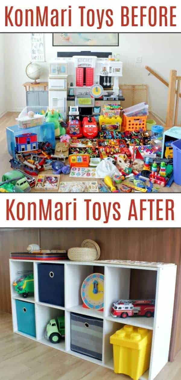 KonMari toys before and after pics