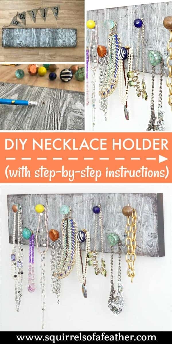 Step-by-step image guide for necklace holder