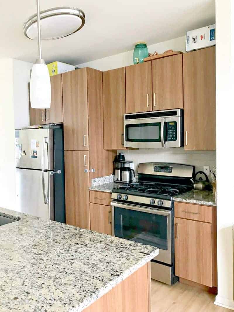 A kitchen organized with the Konmari method