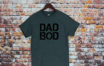 Dad bod T-shirt in green