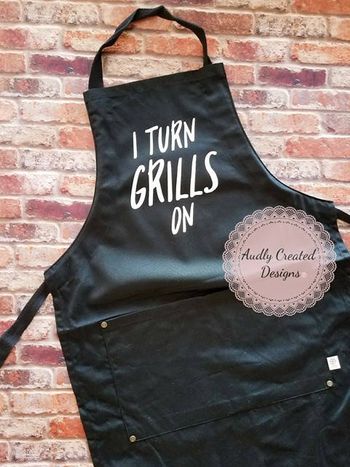 Apron gift for dad with funny saying