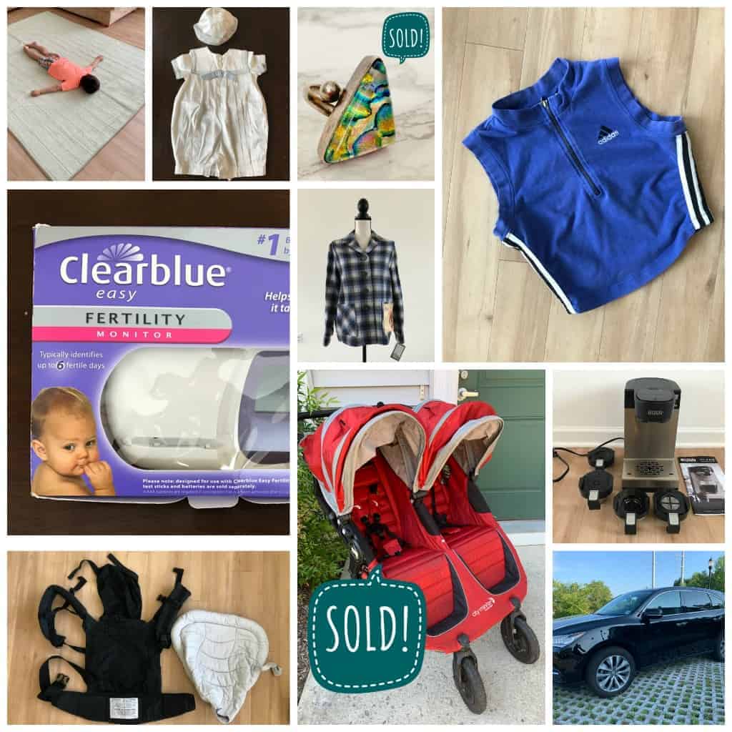 A collage of items that show eBay seller selling clutter