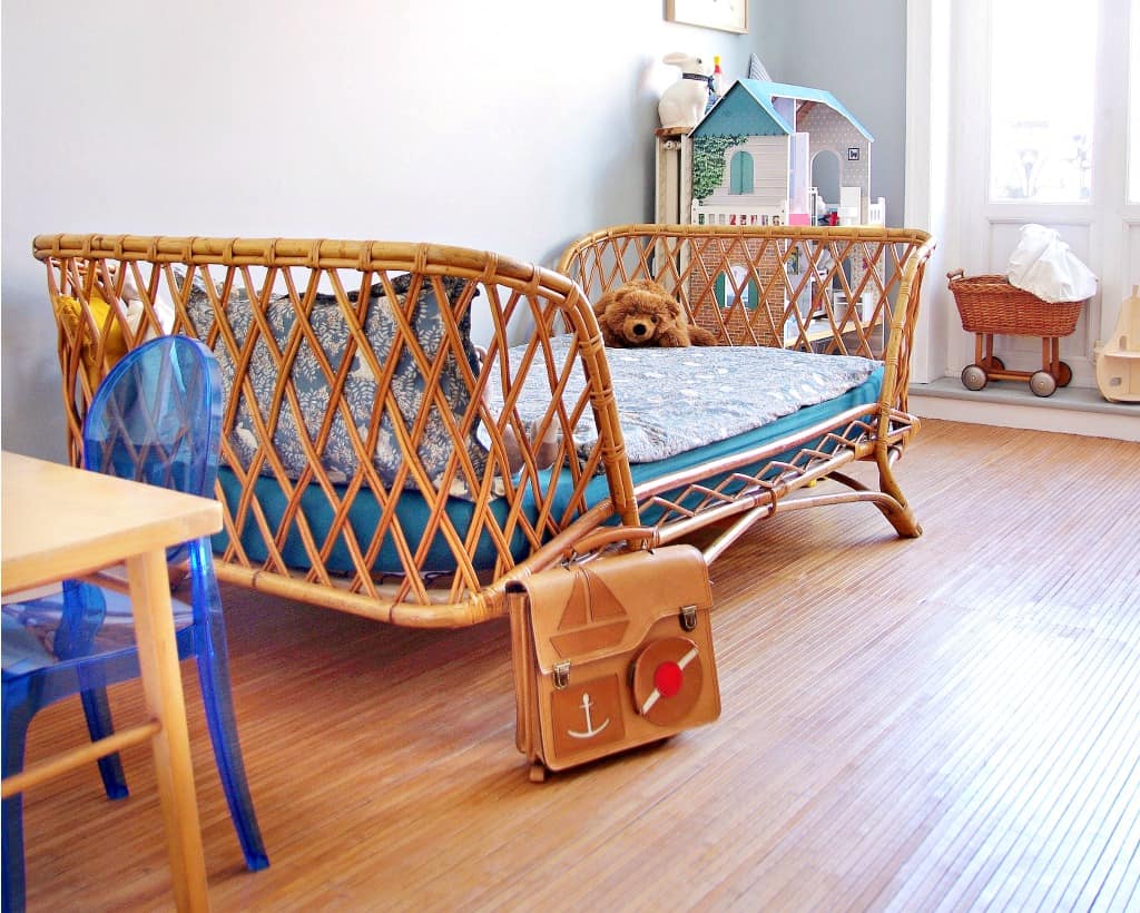 A minimalist child's bedroom, free of clutter