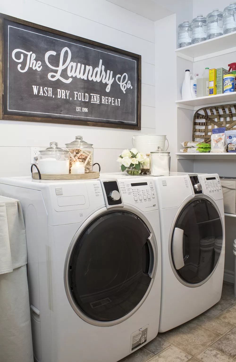 Farmhouse style laundry room