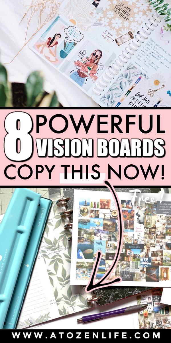 Two examples of vision boards that work