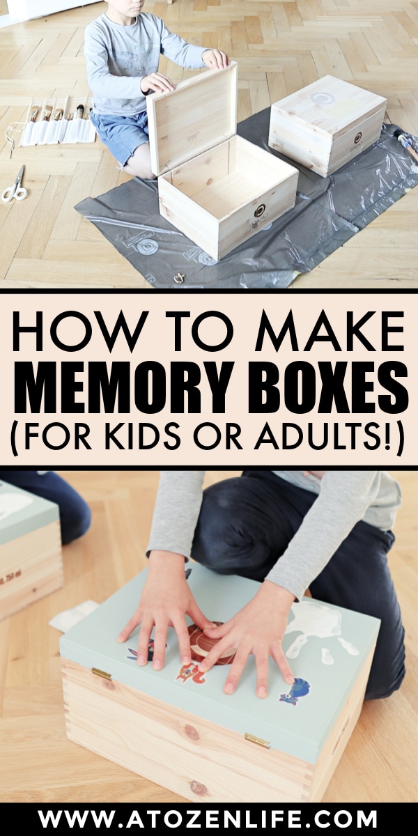 A step-by-step guide on how to make a memory box for keepsakes.