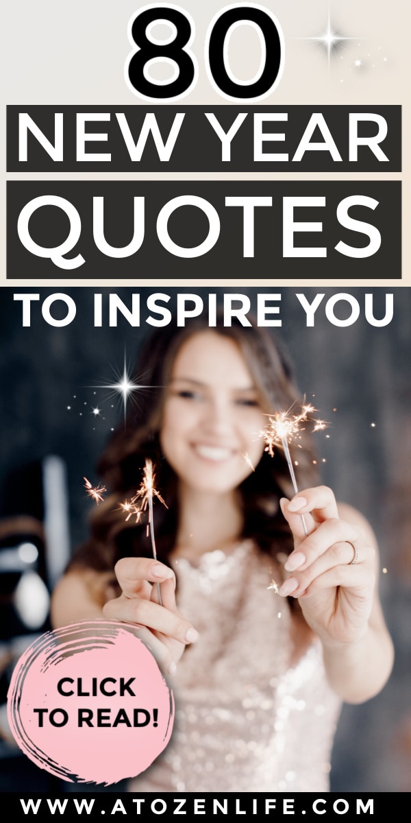 A woman holding sparklers and reciting end of year quotes at a New Year party