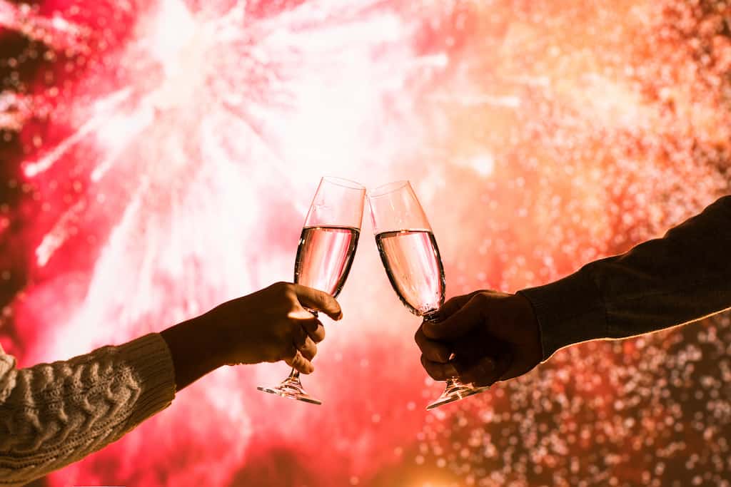 People toasting to their favorite end of year quotes
