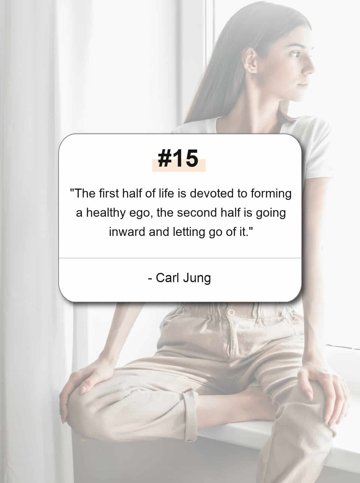 An inspiring quote about letting it go from Carl Jung