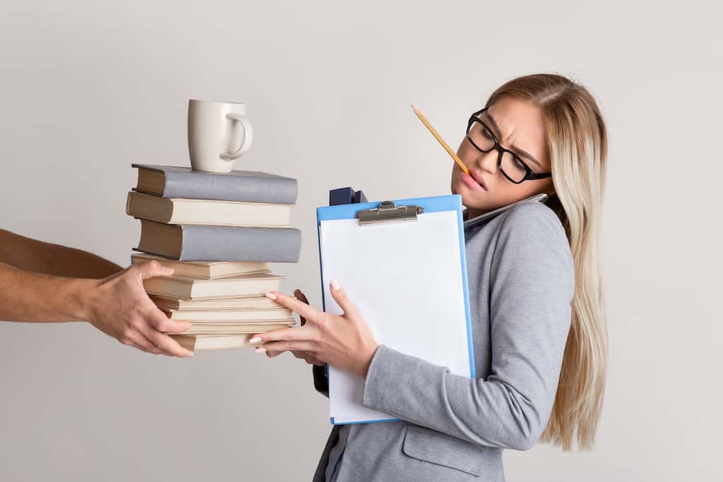 A woman letting go of toxic items this year