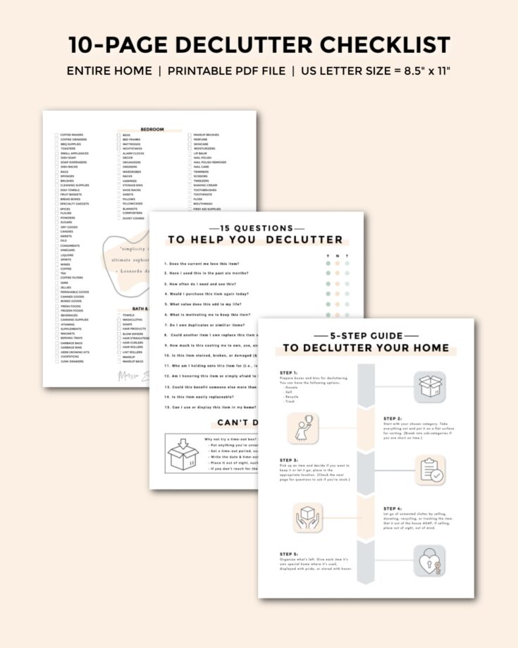10 Best Printable Household Items List PDF for Free at Printablee