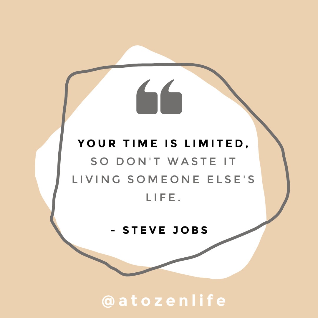 A Steve Jobs quote about how to be yourself