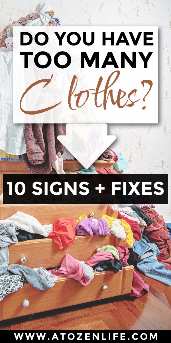 20 Signs You Have Too Many Clothes - Here's What to Do – Green Heart  Collective