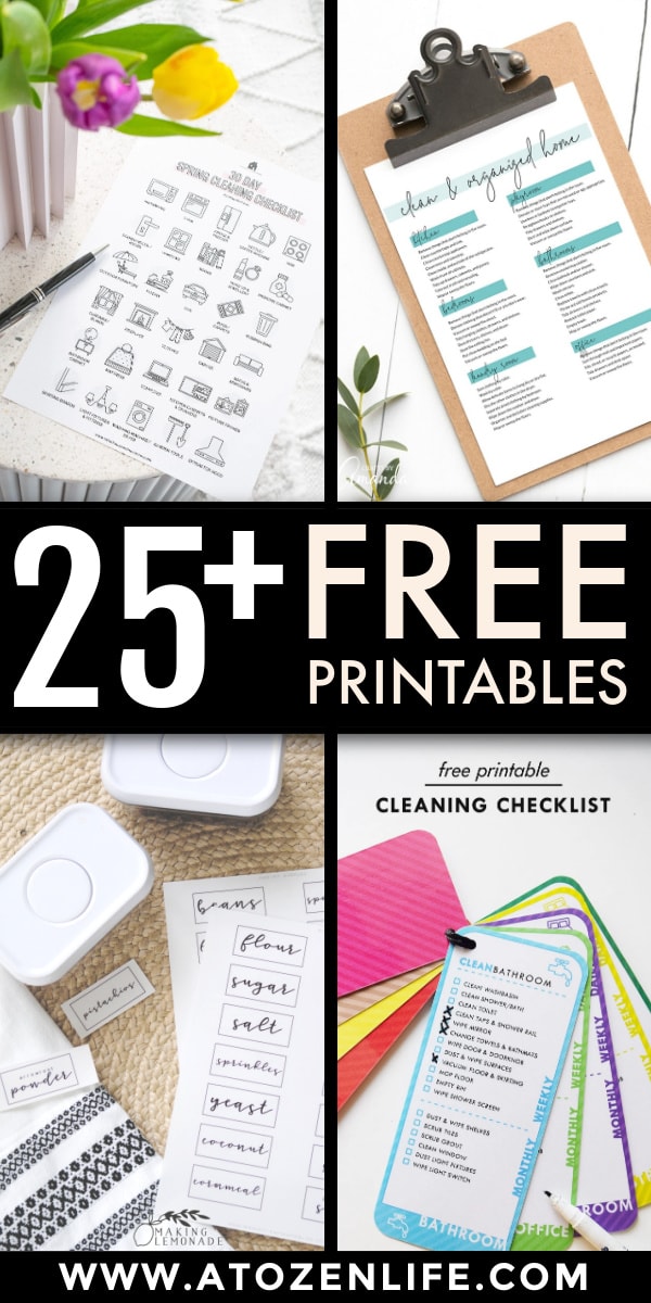 Beautiful Home Declutter and Clean Printable Bundle (90 Pages